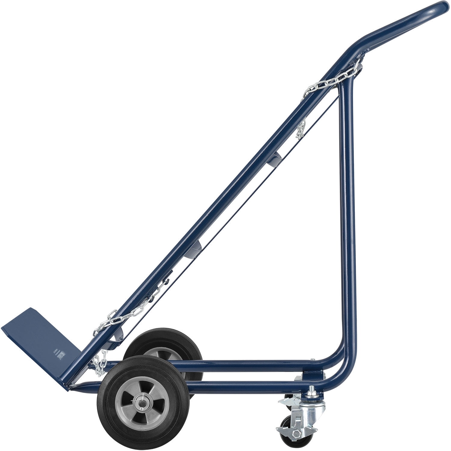 Global Industrial Tilt Back Cylinder Hand Truck with Curved Handle, 800 Lb. Capacity, 47"H