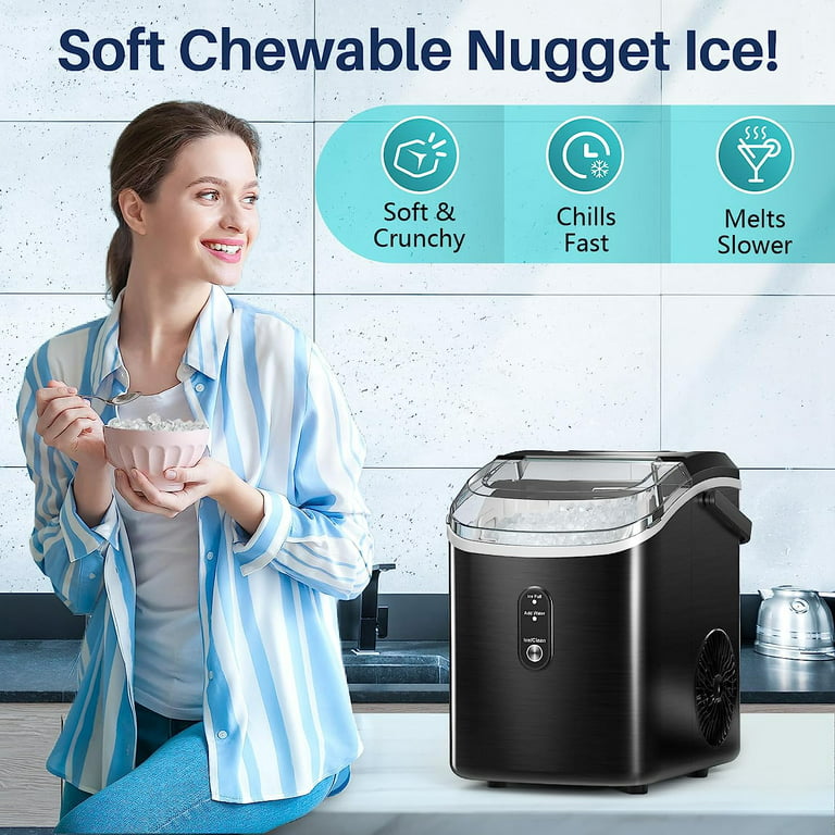 Nugget ice Free Village Portable ice Maker Countertop (Soft