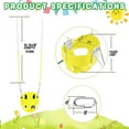 thumbnail image 2 of High Back Full Bucket Toddler Swing Seat with 3- Point Adjustable Safety Harness, 66 inch Detachable Chain,Suitable for Babies Aged 6-24 Months，Baby Swing for Swingset (Yellow), 2 of 14