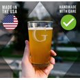 thumbnail image 4 of Monograma grabado de 16 onzas para cerveza o refresco (letra G) A-Z regalos personalizados para él, vasos de pinta personalizados, iniciales personalizados, regalo de cumpleaños para hombres, 4 of 12