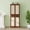 Walnut 3, variant on 74.8 Extendable Kitchen Island with Marble Veneer Top, Rolling Storage Cart with 3 Drawers & Cabinet, Mobile Kitchen Cart for Dining Room, Black