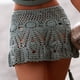 thumbnail image 4 of Traje de baño bikini con falda de playa de crochet hecho a mano en 8 colores, moderno para usar, 4 of 6
