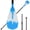 Tie dye BLUE, variant on Paddle - 3-Piece Adjustable Aluminium SUP Paddle with Glass Fiber Blade for Surfing, Floating, Water Sports