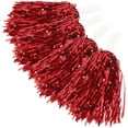 thumbnail image 4 of Pompons de Cheerleading Réutilisables avec Poignée Lisse en Matériau PE Léger pour Jouer Rouge, 4 of 8