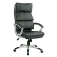 thumbnail image 1 of Chaise de bureau en cuir PU à dossier haut TygerClaw, 1 of 3