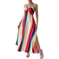 thumbnail image 3 of Womens Spaghetti Strap Dress Summer Dresses Beach Cover Ups Casual Sundresses Color XXL, 3 of 8