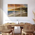 thumbnail image 3 of Elephant Stock Malibu Sun Wall Art - Horizontal Multi Panel Canvas - Living Room Wall Decor - Beach Multi Panel - Brown And Orange Decor By Mike Calascibetta - 57" x 36", 3 of 8