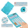 thumbnail image 4 of CATIGA CD-2775 Handheld Calculator Clear 12 Digit LCD Display Screen School Office (Light Blue), 4 of 6