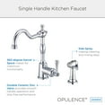 thumbnail image 3 of Danze D401157 Opulence Single Handle Kitchen Faucet with Side Spray, Chrome, 3 of 3
