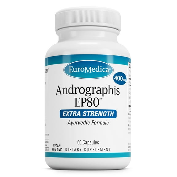 EuroMedica Andrographis EP80 - 60 Capsules