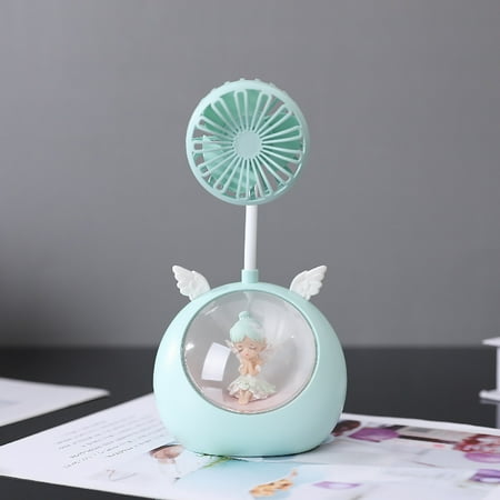 

Fans WMYBD Portable Night Light Small Fan Personal Desktop Fan Night Light Mini Fan For Room Office Bedroom Camping