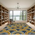 thumbnail image 2 of ODIKA 4'x6' Machine Washable Non-Slip Area Rug, Geometric Gold High Traffic Rug, Gold, 956406, 2 of 7