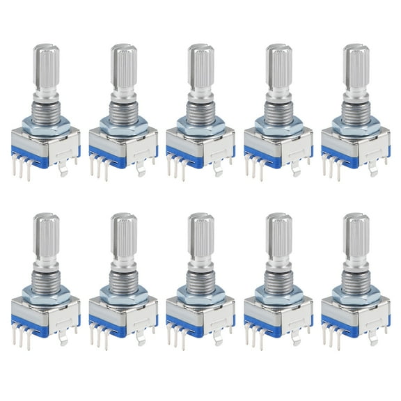 360 Degree Rotary Encoder Code Switch Digital Potentiometer EC11 7 Pins 20mm 10 pcs