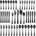 thumbnail image 1 of CNKOO 20 Piece Matte Black Silverware Set Service for 4 Stainless Steel Flatware Set Kitchen Tableware Set  Dishwasher Safe, 1 of 6