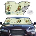 thumbnail image 2 of Balery Avocado For Exercise Windshield Sun Shade, Car Front Window Sunshade Cover ,Automotive Interior Portected Blocks Uv Rays For Car Pickup Truck Suv Accessories- Medium, 2 of 7