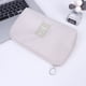 thumbnail image 5 of Bolsa práctica para guardar cables USB, bolsa de viaje portátil, bolsa de gran capacidad para cargador de auriculares (beige), 5 of 7