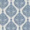 Waverly Inspirations Cotton Duck 45" x 2 Yds Large Damask Navy Color Precut Fabric, 1 Piece