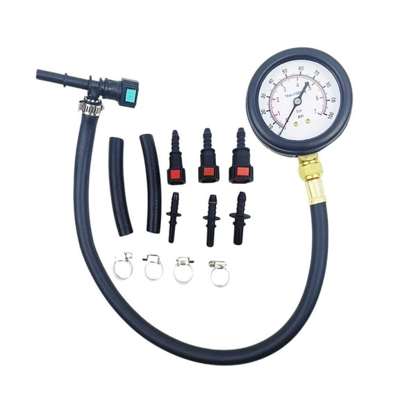 BIBABLYKE Automotive Fuel Pressure Monitoring Test Kit Suitable for Accurate Gas Pump Diagnostics & Motorcycle Oil Pressure Gauge