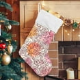 thumbnail image 5 of Coolnut 17.7 Inch Christmas Stockings, 2 PCS Roses Pattern Presonalized Large Stocking Sock for Family Holiday Xmas Party Decorations, 5 of 7