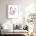 thumbnail image 5 of Abstract Pink Butterfly Canvas Painting Wall Art for Living Room Bedroom Decoration, Poster Print, Frameless, 5 of 7