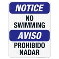 thumbnail image 1 of No Swimming Sign, Bilingual English Spanish, 18x24 Reflective Aluminum EGP, 1 of 1