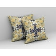 thumbnail image 2 of Amrita Sen Broadcloth Zippered Pillow In Yellow Blue Finish CAPL267BrCDSZP20x20, 2 of 5