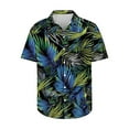 thumbnail image 4 of Gamivast Hawaiian Shirts for Men Fashion Tropical Print Shirt Short Sleeve Button Down Shirts Vacation Casual Beach Shirt Green M My Recent Placed History of Purchases, 4 of 5