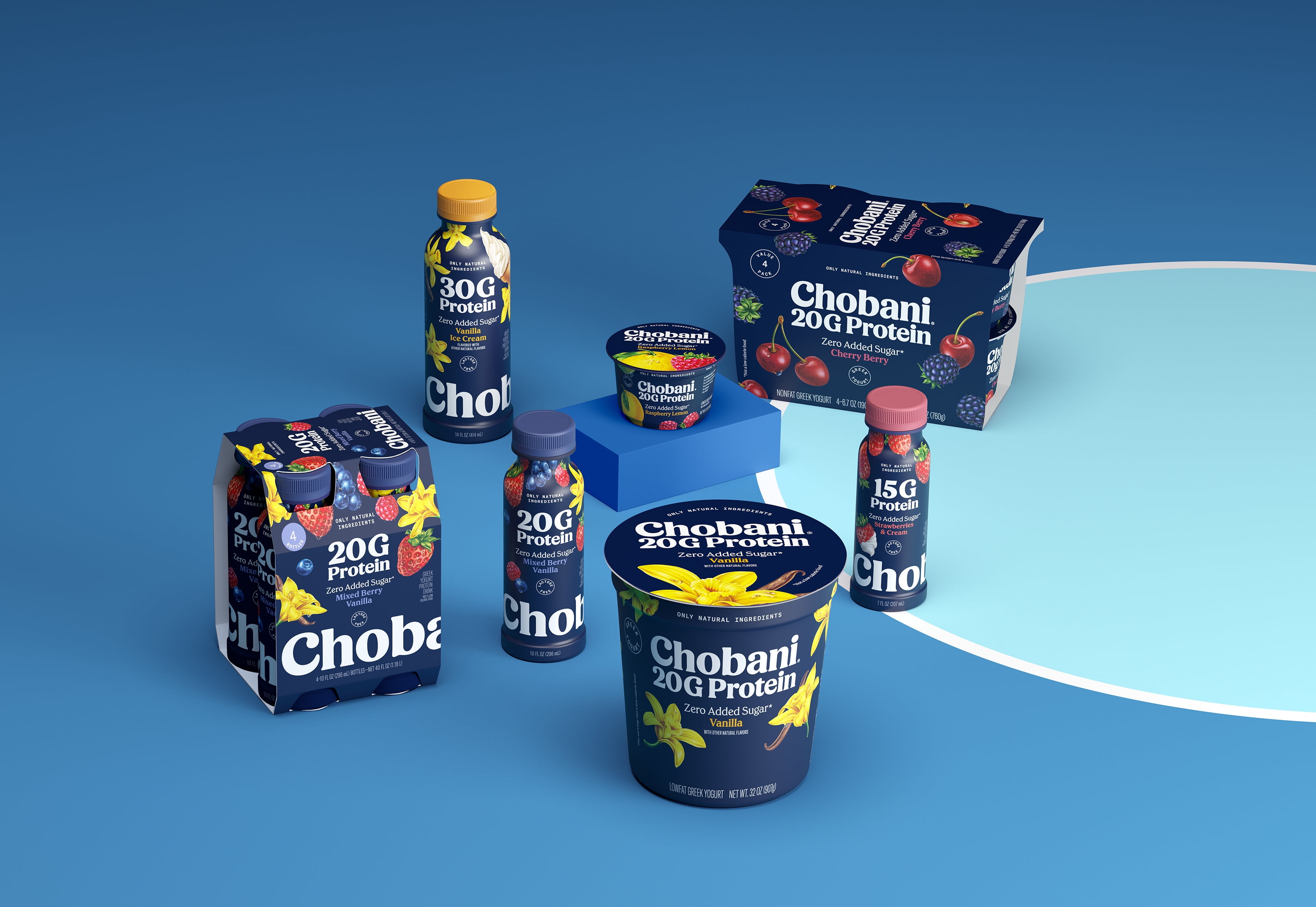 Chobani 20G Protein Low-Fat Greek Yogurt Vanilla 32oz Tub