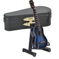 thumbnail image 1 of Miniature Classical Guitar Model Mini Wooden Guitar Desktop Decoration OrnamentsBlue, 1 of 11