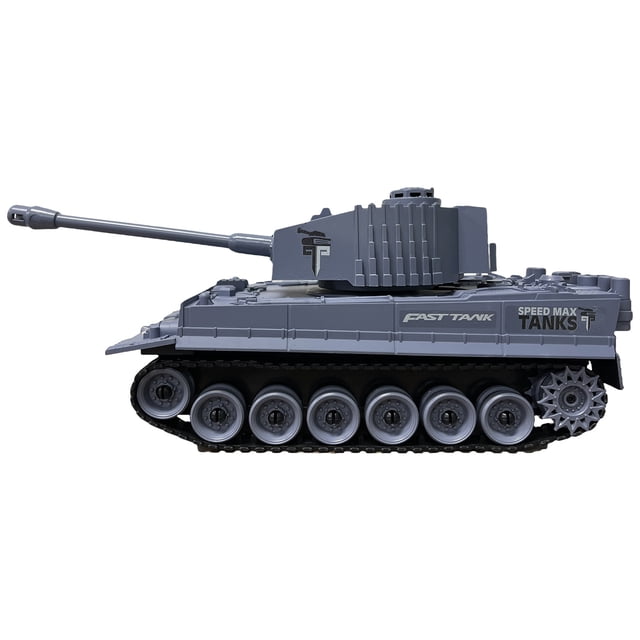 Blue Children’S Remote Control Tank With 9 Channels And Light Effects, Military-Themed Toy With Realistic Engine Sounds