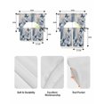 thumbnail image 5 of Elegant Floral Swag Curtains for Living Room/Bedroom Windows, Modern Rustic Blue Butterfly Flowers Kitchen Curtains and Valances Set 36 Inch Length, Light Filtering Swags Valance Curtain Panels, 5 of 5