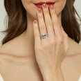 thumbnail image 5 of BERRICLE Sterling Silver Vintage Inspired Art Deco Wedding Engagement Rings 2.1 Carat Cubic Zirconia CZ Solitaire Ring Set for Women, Rhodium Plated Size 10, 5 of 17