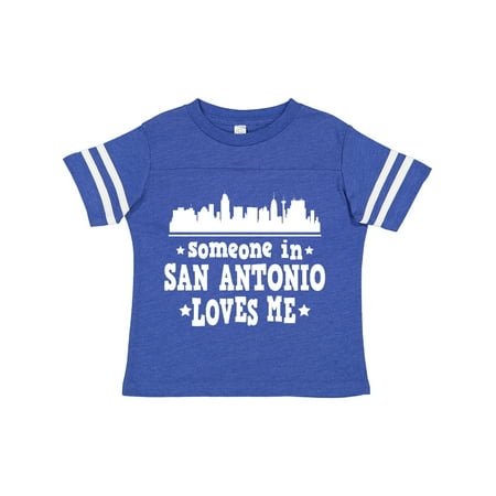 

Inktastic Someone in San Antonio Loves Me Texas Gift Toddler Boy or Toddler Girl T-Shirt