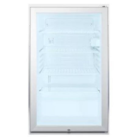 - Summit SCR450LADA 4.1 Cu. Ft. Stainless Steel Undercounter Compact Refrigerator