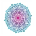 thumbnail image 3 of Ambesonne Mandala Duvet Cover Sets, Floral Form, 2-Queen, White Pink and Blue, 3 of 7