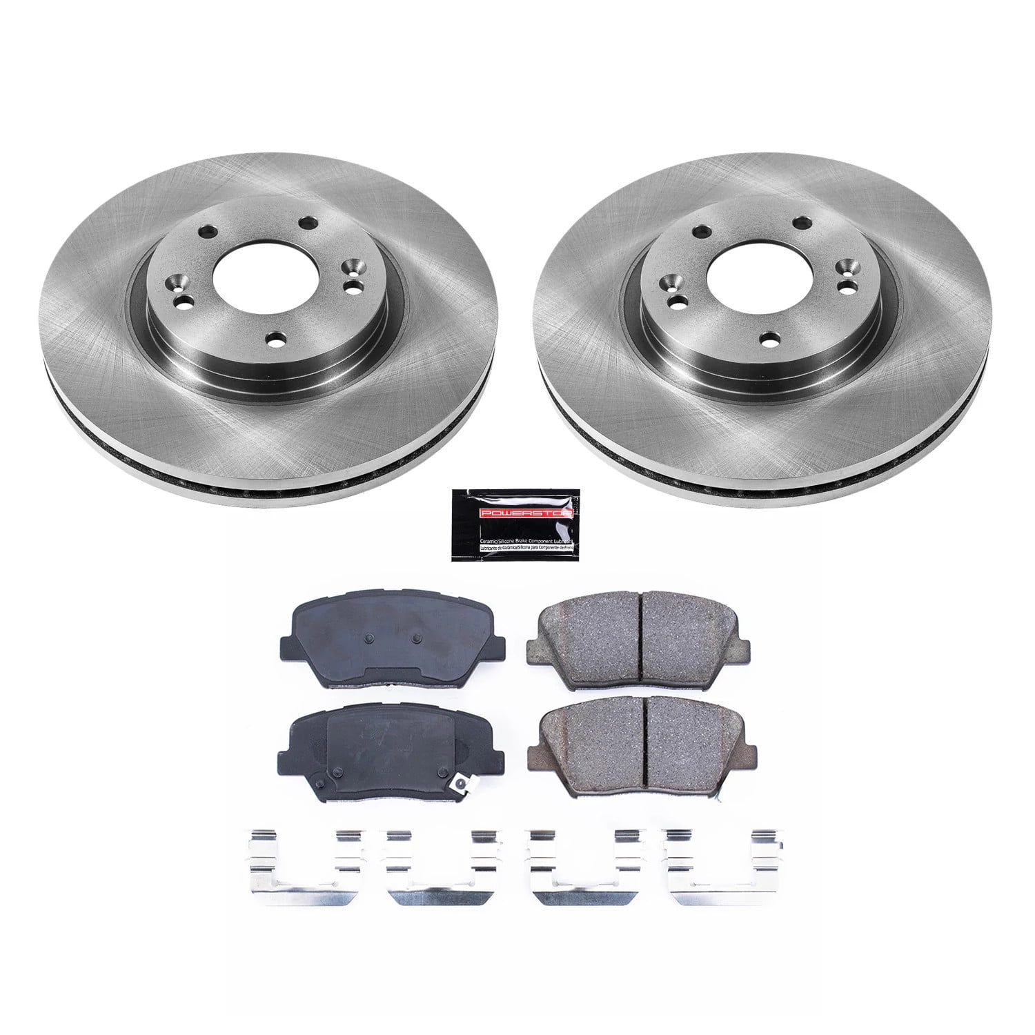 PowerStop Front Stock Replacement Brake Pad and Rotor Kit Fits: HYUNDAI KIA Select Models KOE5926