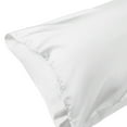 thumbnail image 2 of Juego de fundas de almohada de satén tejido de 2 con cierre de sobre estándar blanco, 2 of 6