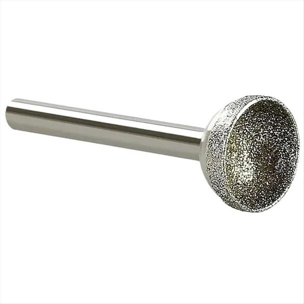 1 Pieza Punta de Diamante Montada de 10-25 mm, Cabeza Cóncava Esférica para Piedra de Jade, Ámbar y de Abejas, 6 X 20 mm.