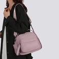 thumbnail image 4 of Nylon Versatile Shoulder Bags Large Capacity Crossbody Bags for Women Ladies Work Shopping Travel Daily Use (Pink), 4 of 7