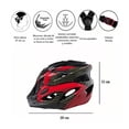 thumbnail image 4 of Casco De Bicicleta kit lentes Talla M Color  Negro Con Rojo, 4 of 4