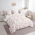 thumbnail image 3 of Feelyou Cute Sea Axolotl Bedding Comforter Set 7pcs, Ocean Plant Teen King Bedding Sets, 3 of 8
