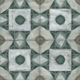 thumbnail image 2 of Vess, June Erica 20x20 White Modern Wood Framed Museum Art Print Titled - Verdigris Tile III, 2 of 4
