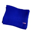 thumbnail image 2 of dianhelloya Thickened Soft Skin-Touch Knitted Scarf Female Winter Solid Color Long Warm Shawl Blue, 2 of 8