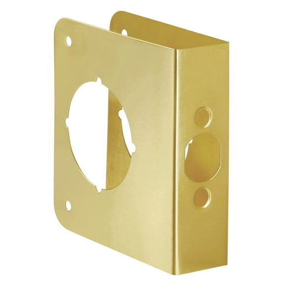First Watch Security 2051-PB Door Reinforcer, 4-1/2", Polished Brass