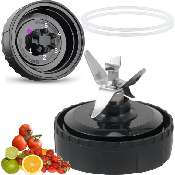SONGAU 6-Fin Male Blender Blade Replacement Parts for Nutri Ninja Blender BL660 BL770 BL780 BL740 etc.(Small 3.35inch blade)