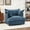 Navy, variant on UIXE Cloud Accent Chair, Chenille Oversized Armchair Upholstered Reading Chair for Living Room, Modern Single Sofa Deep Seat Bedroom Lounge Chair - Dark Gray
