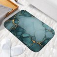 thumbnail image 6 of 1pc Marble with Gold Veins Absorbent Non-Slip Bathroom Thickened Flannel Rug Decor,Soft,Quick Drying,Suitable For Indoor/outdoor Use,Bathrooms,Bedrooms,Kitchens,Terrace,Laundry Rooms,16"x24", 6 of 9