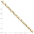 thumbnail image 4 of 10k Yellow Gold Bracelet 4 mm 8 in Double Link with Hearts Charm, 4 of 6
