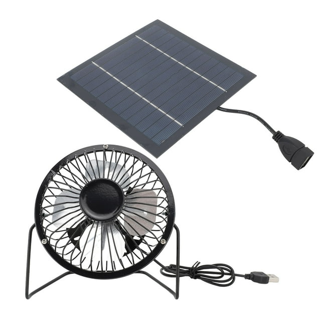 Ventilador de Panel Solar, Ventilador Con Energía Solar Ecológica 5W Para Pollo Coop