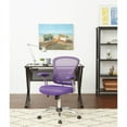 thumbnail image 2 of Scranton & Co Modern Mesh Fabric Task Office Chair in Purple/Chrome, 2 of 6